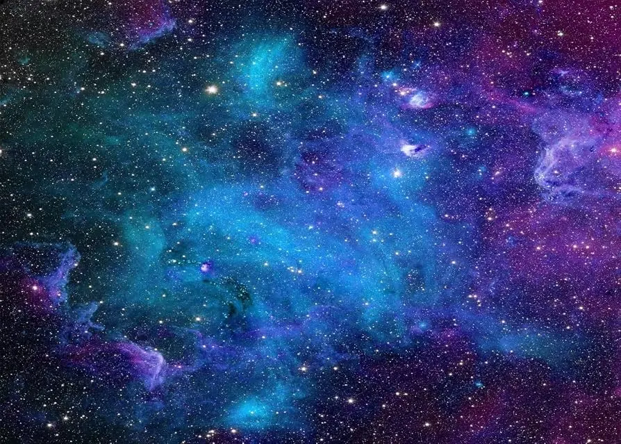 BELECO 7x5ft Fabric Cosmic Galaxy Backdrop Wall Décor Starry Sky Milky Way Stars Backdrop Universe Space Theme