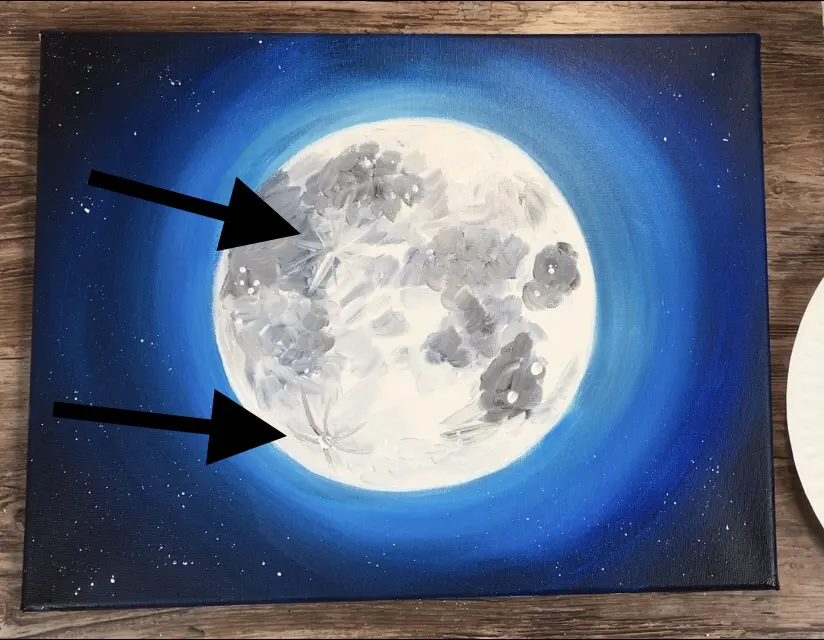 How To Paint A Moon