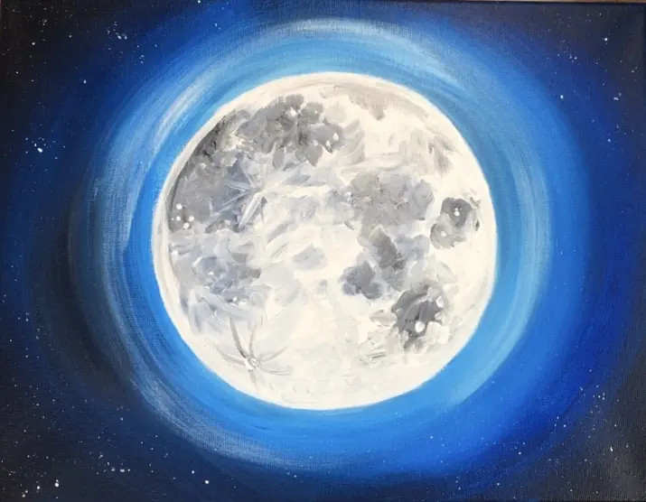 How To Paint A Moon