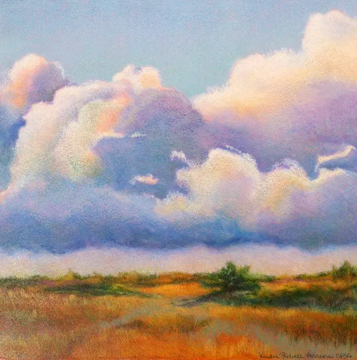 KJF DESIGN Fine Art: Field & Sky Colored Pencil & NeoColor