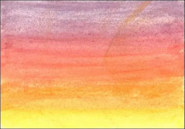 Sunset Sky with Watercolor Pencils Tutorial