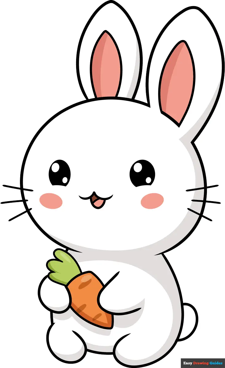 How to Draw a Cute Kawaii Bunny