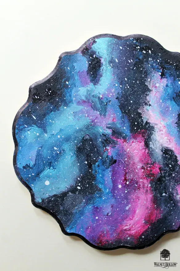 How to Paint an Acrylic Galaxy on Wood