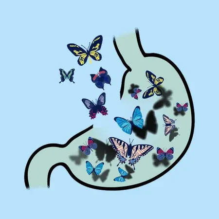 Butterflies in the stomach