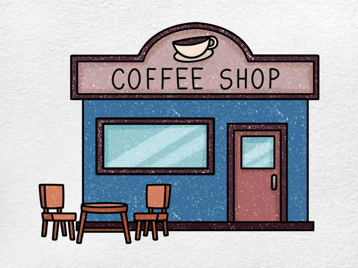 How to Draw a Coffee Shop