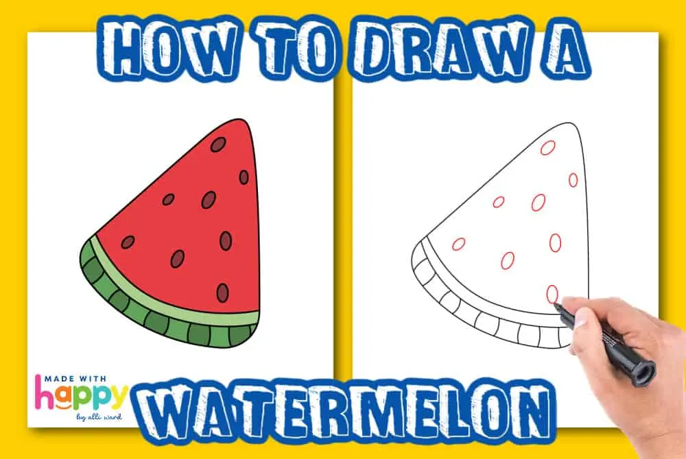 How To Draw a Watermelon