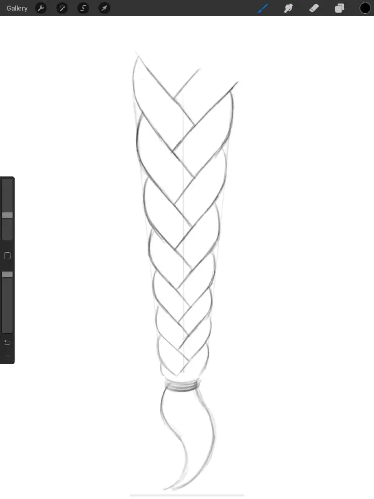 How to Draw Braids for Procreate Beginners