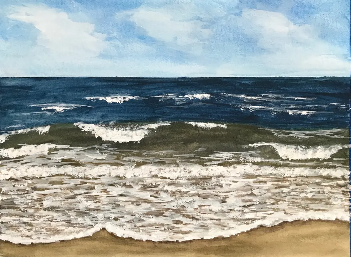 Tips on painting waves in watercolor