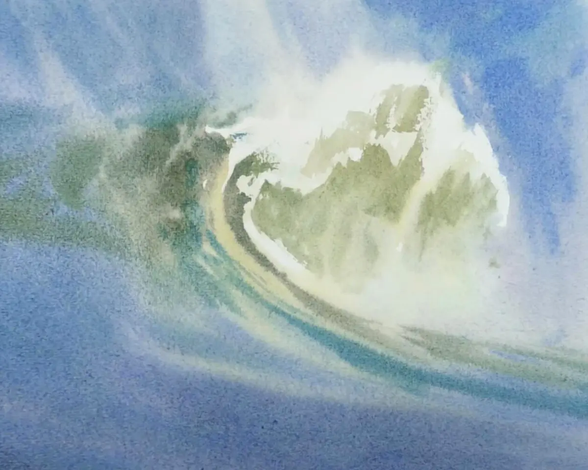Paint a Crashing Wave