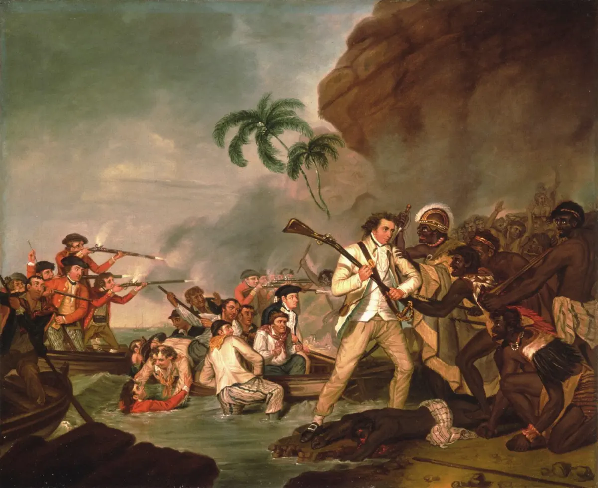 British Tars, 1740-1790: Death of Captain James Cook, 1783