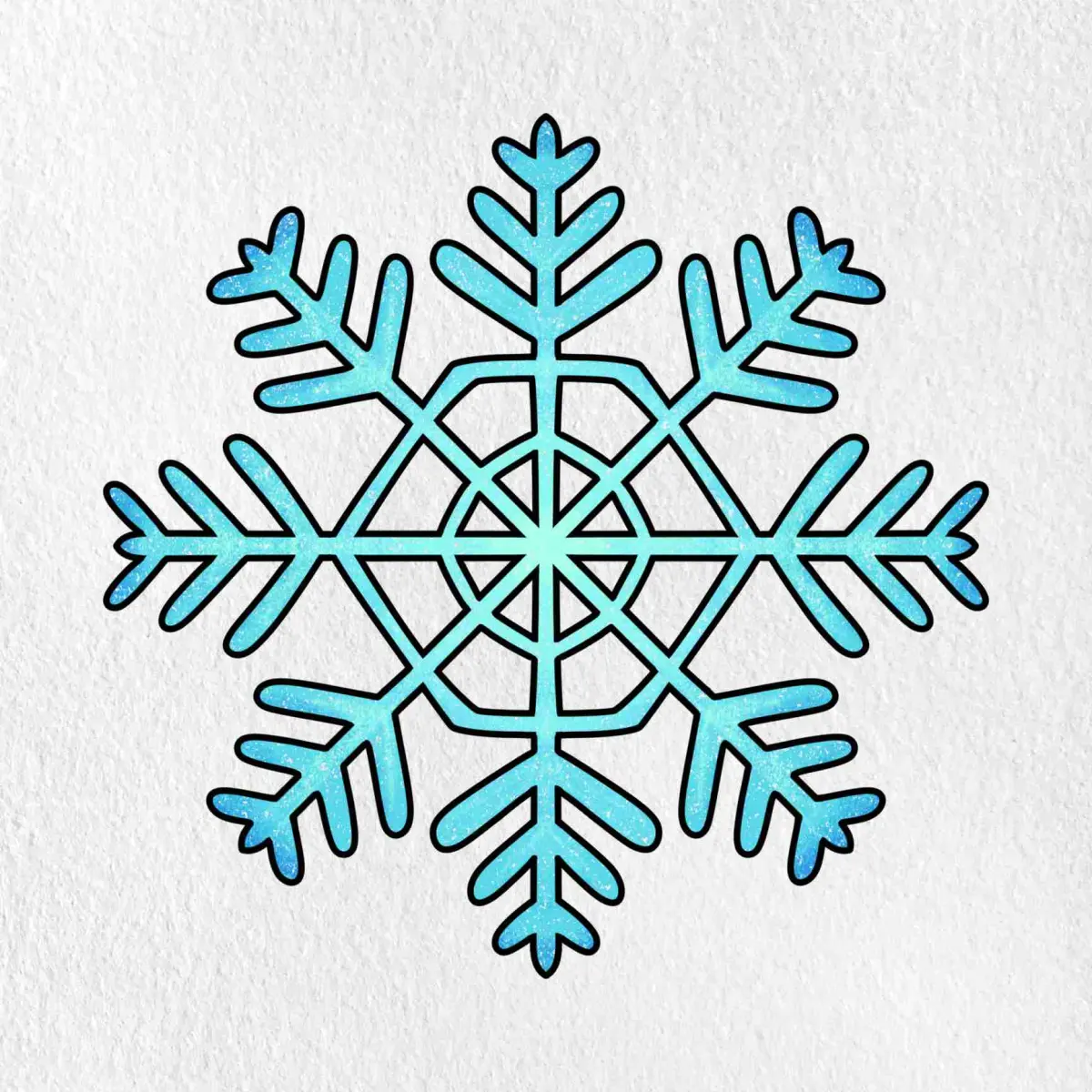 How to Draw a Snowflake