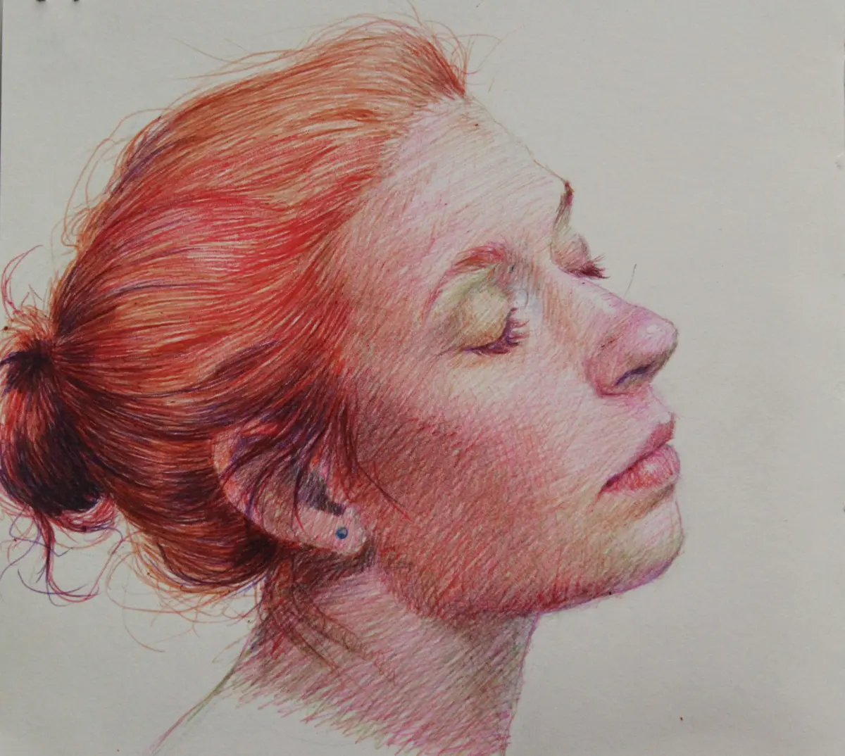 Ballpoint Pen Drawing Demo: When to Step Away?