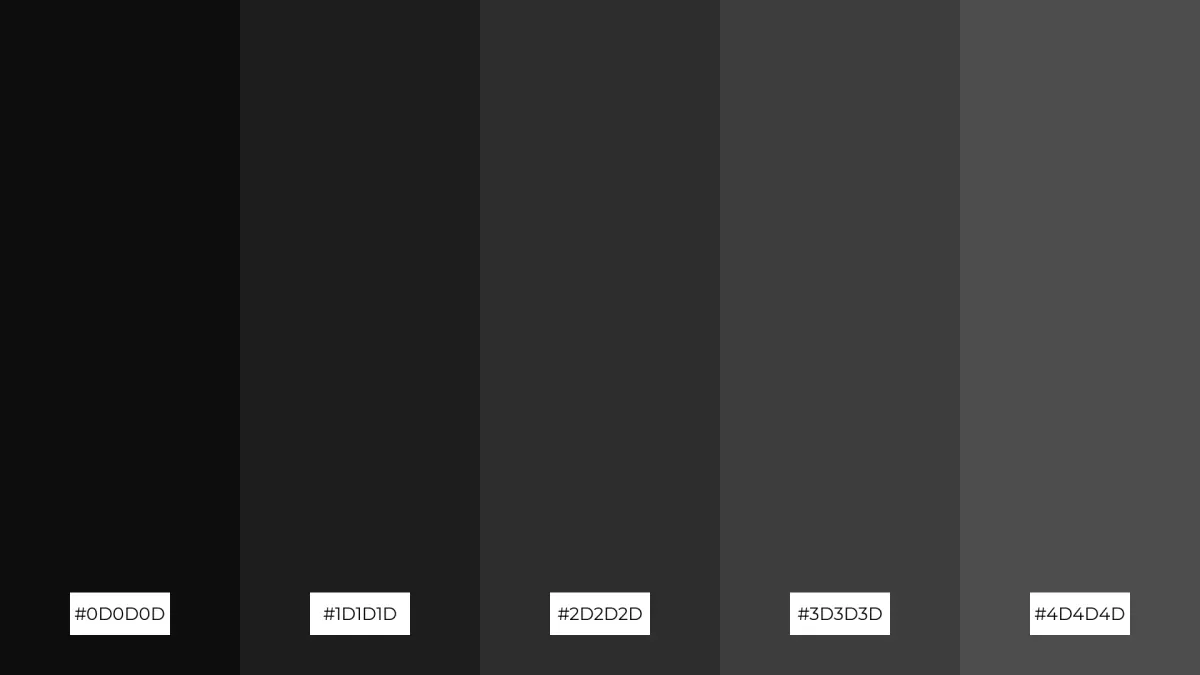 The Best 15 Black Color Palette Combinations