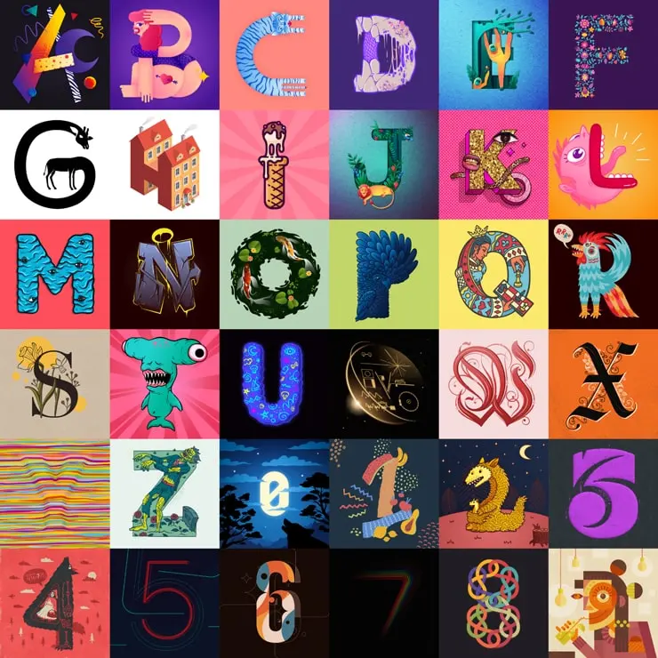 Artistic Typography Designs