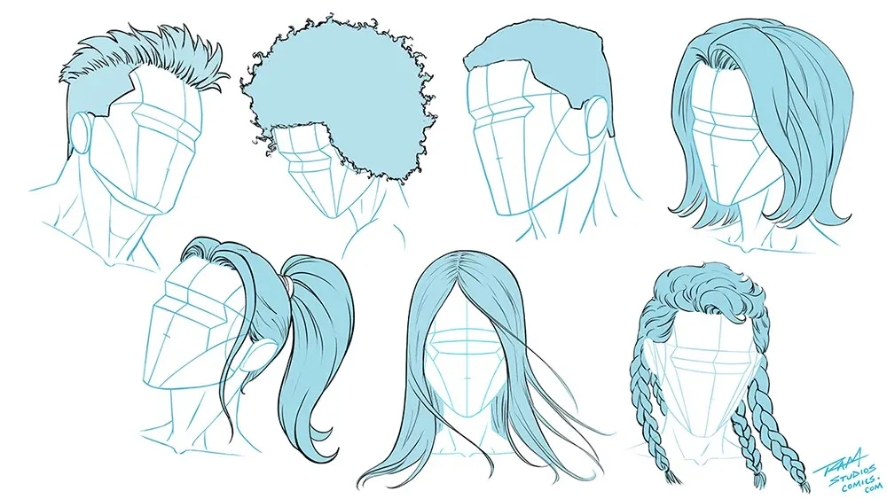 How to Draw Hair in Different Styles