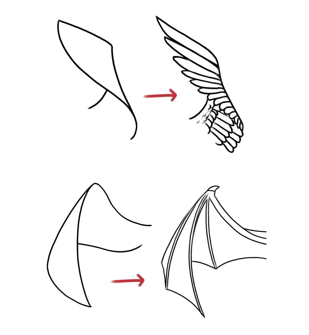 How to Draw Wings “Tips of the month #4” by ChevisteyArt
