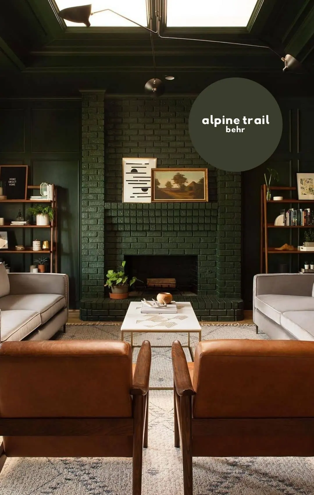 7 Incredible Dark Green Paint Colors for Interiors