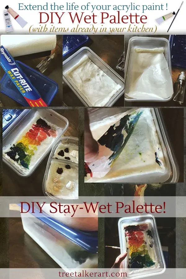 DIY Wet Palette: How to Keep your Acrylic Paint from Drying Out too Fast