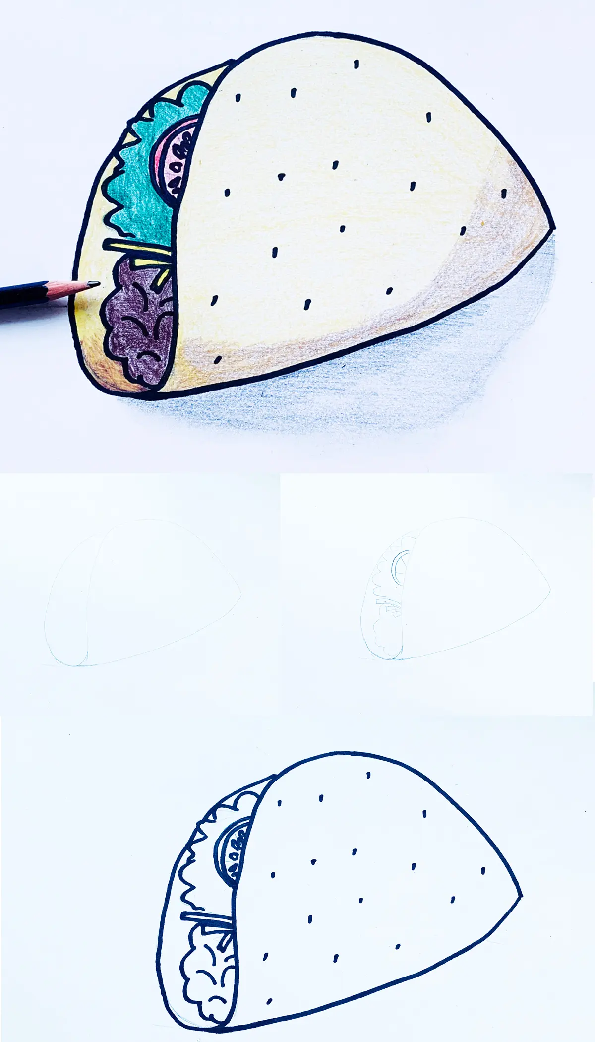 How To Draw A Taco