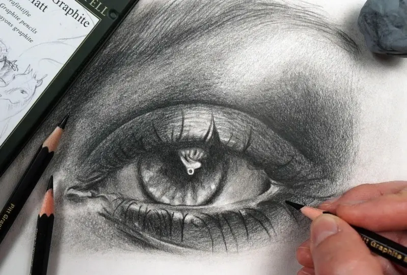 How to Draw a Realistic Eye: Portraits with Graphite Pencils