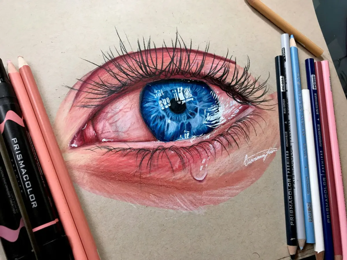 Color eyes colored pencils — image 2