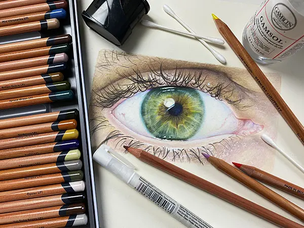 Color eyes colored pencils — image 3