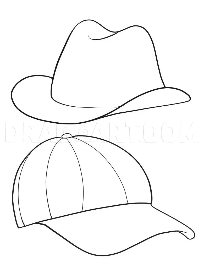 How To Draw Hats, Drawing, Step by Step, by Dawn