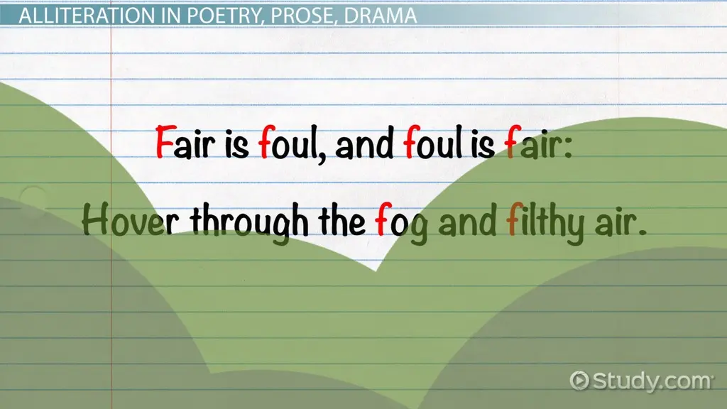 Alliteration in Literature