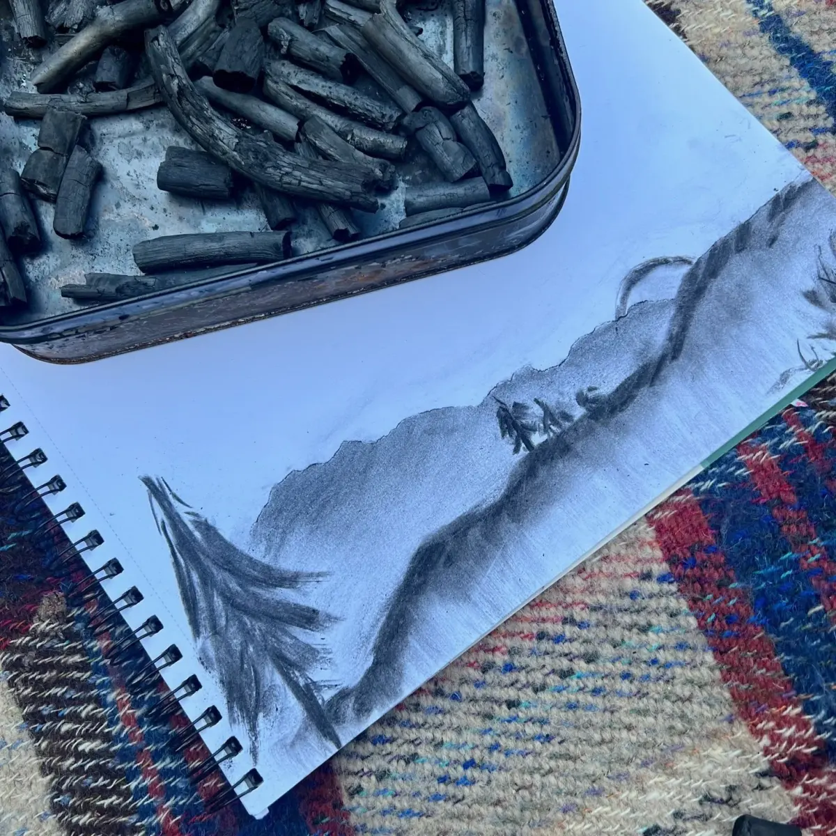 Make your own drawing charcoal