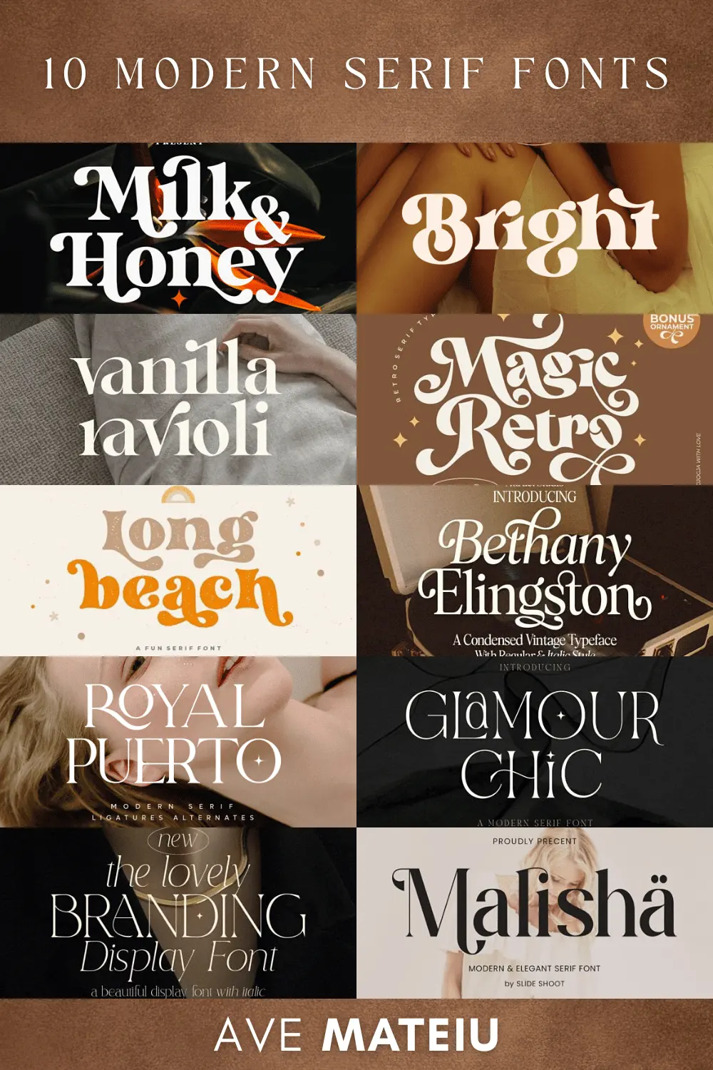 10 Stylish Modern Serif Fonts for Branding