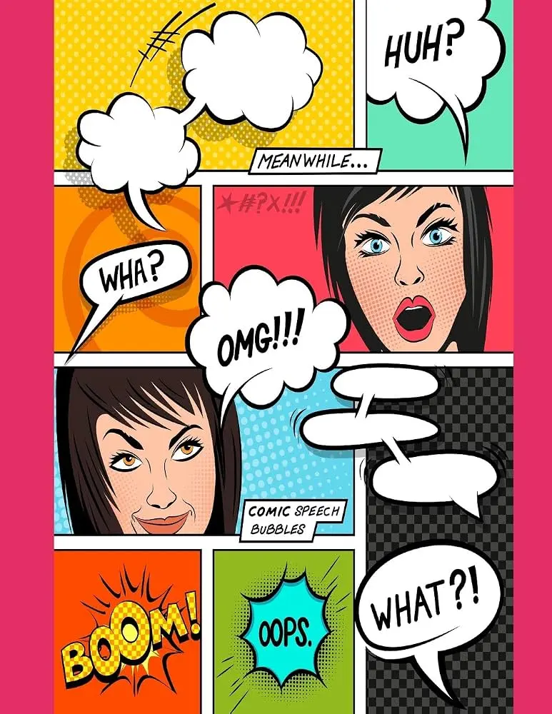 Comic Speech Bubbles: Blank Cartoon Drawing Panels