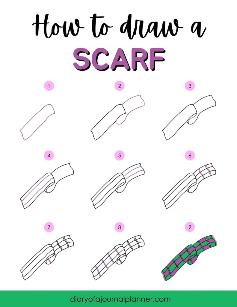 How To Draw A Scarf