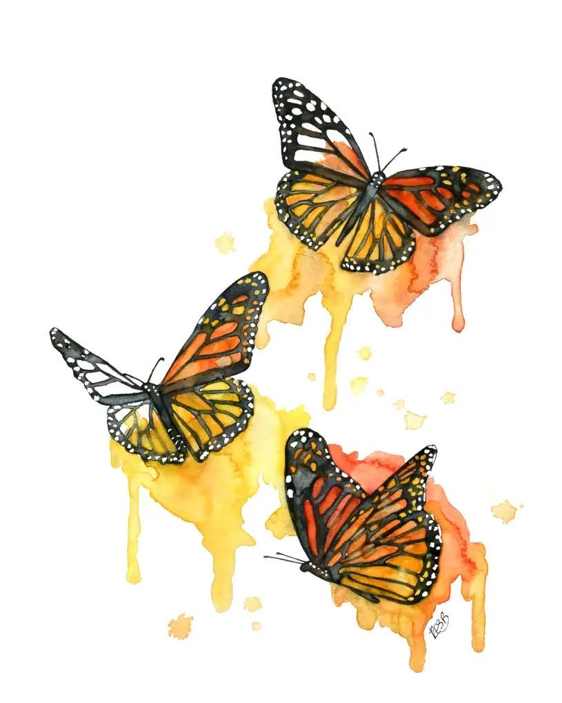 Watercolor Painting, Butterfly Painting, Butterfly Print, Watercolor Print, Butterflies, Butterfly Art, Print 