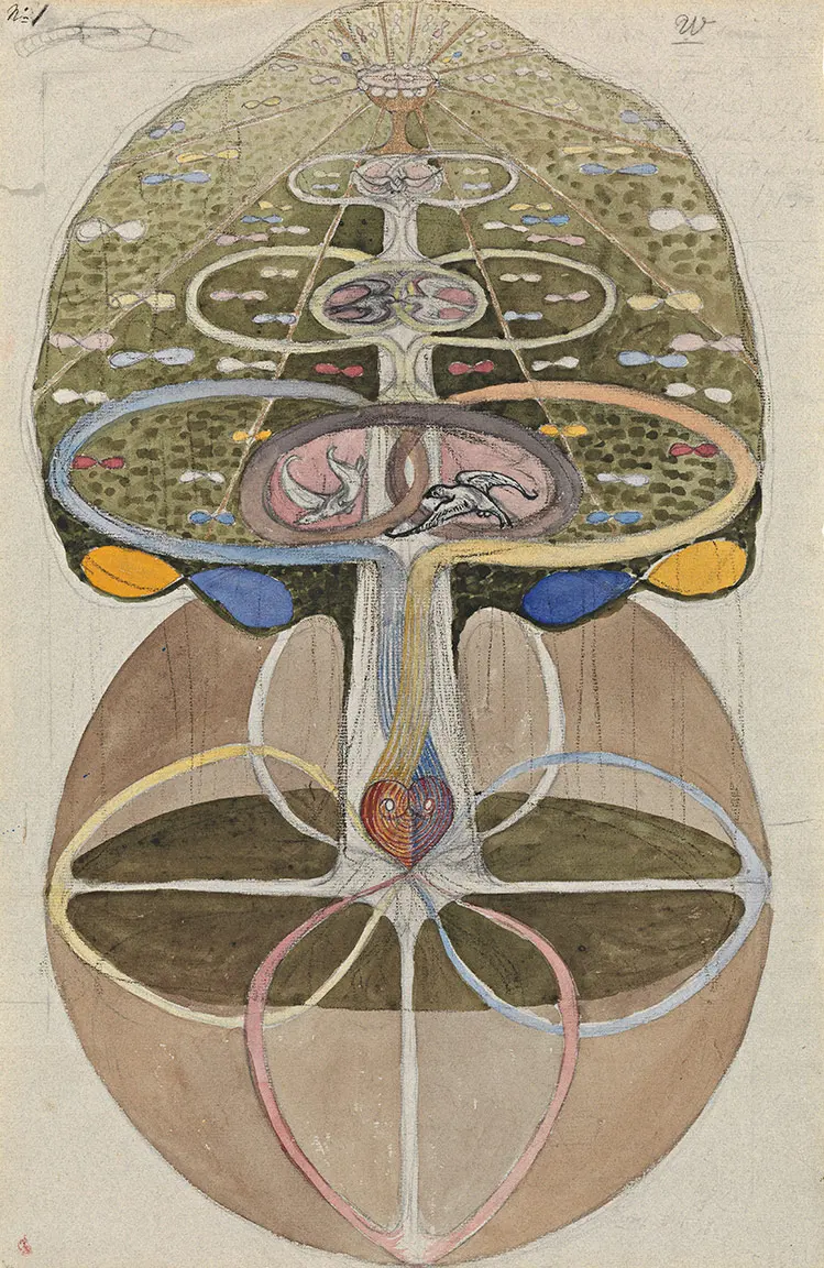Tree of Knowledge, No. 1 (1913) by Hilma af Klint