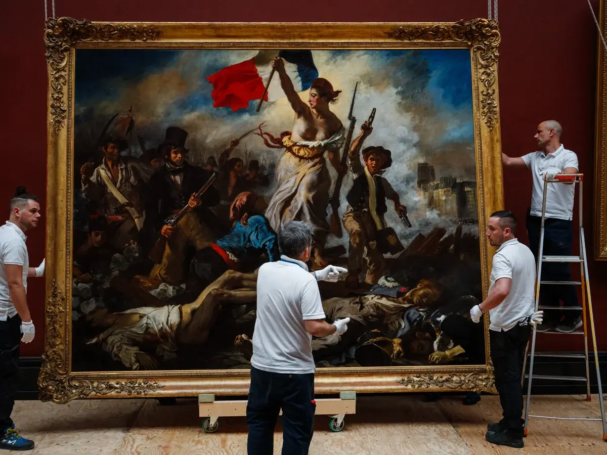 Delacroix's Liberty shows her true colours after Louvre restoration