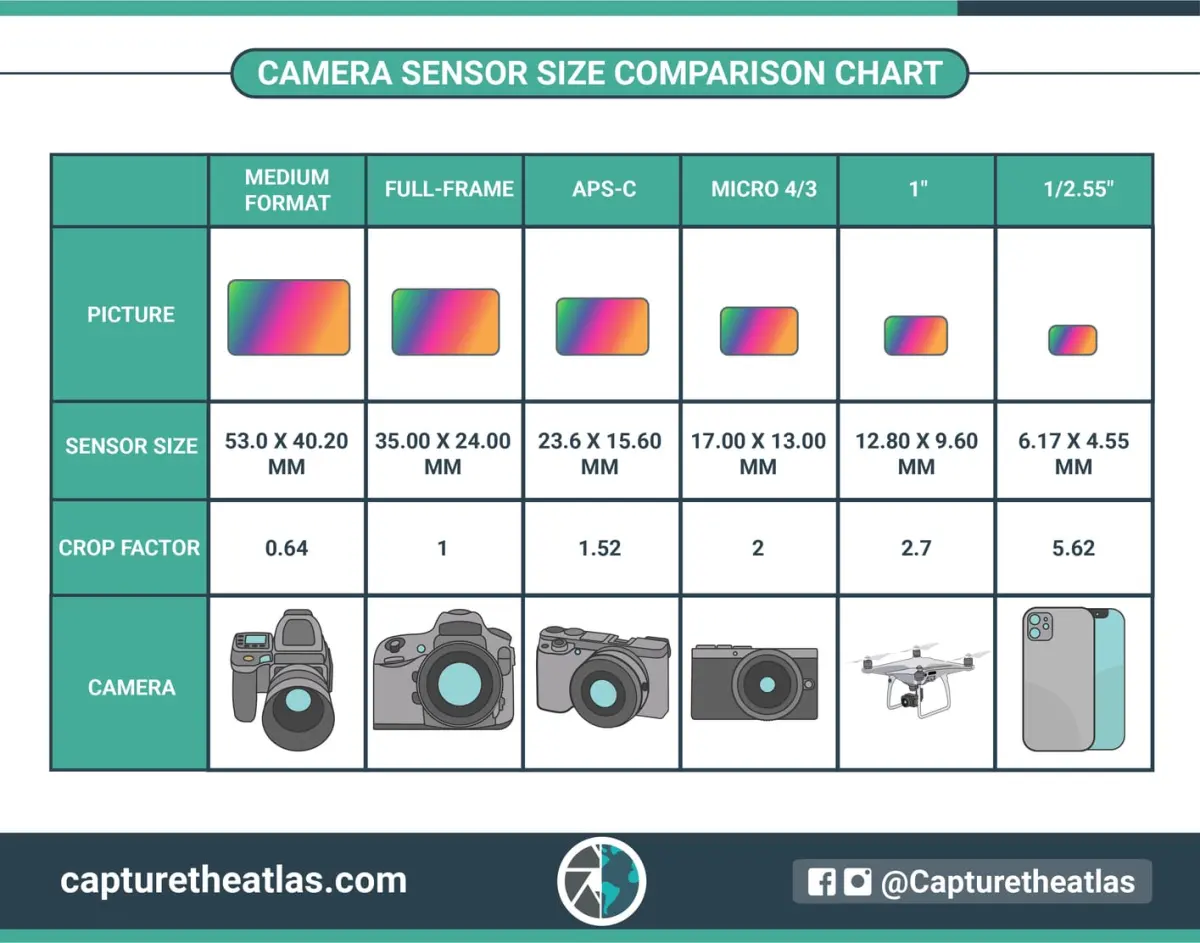 Camera Sensor Size in Photography