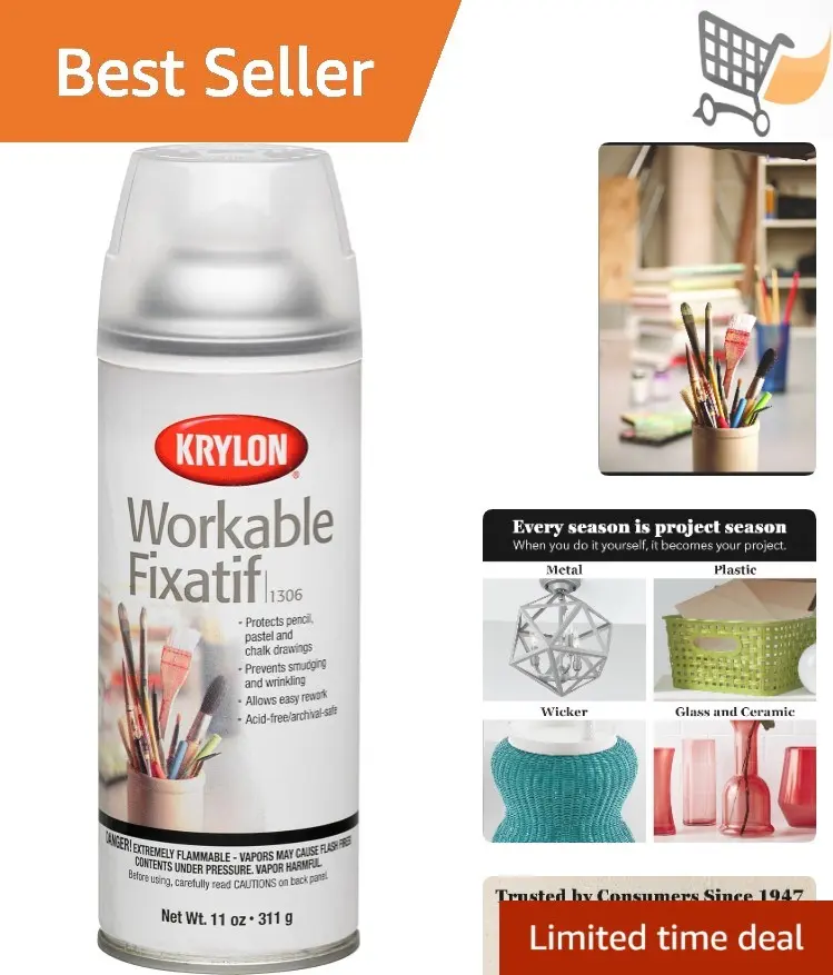 Krylon Workable Fixatif Spray 11 oz