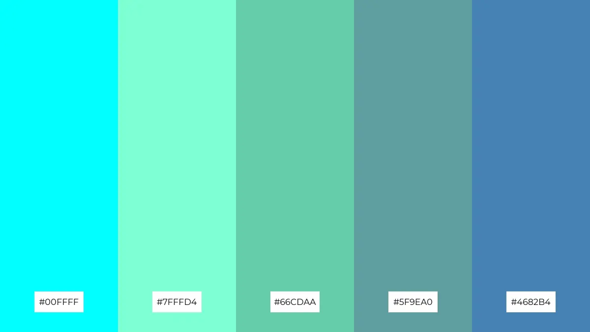 The Best 15 Cyan Color Palette Combinations