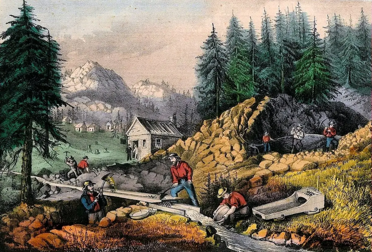 How the California Gold Rush of 1849 began, and what life was really like for the miners