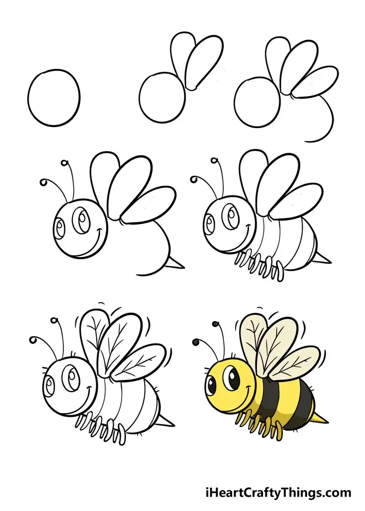 How to Draw A Bee