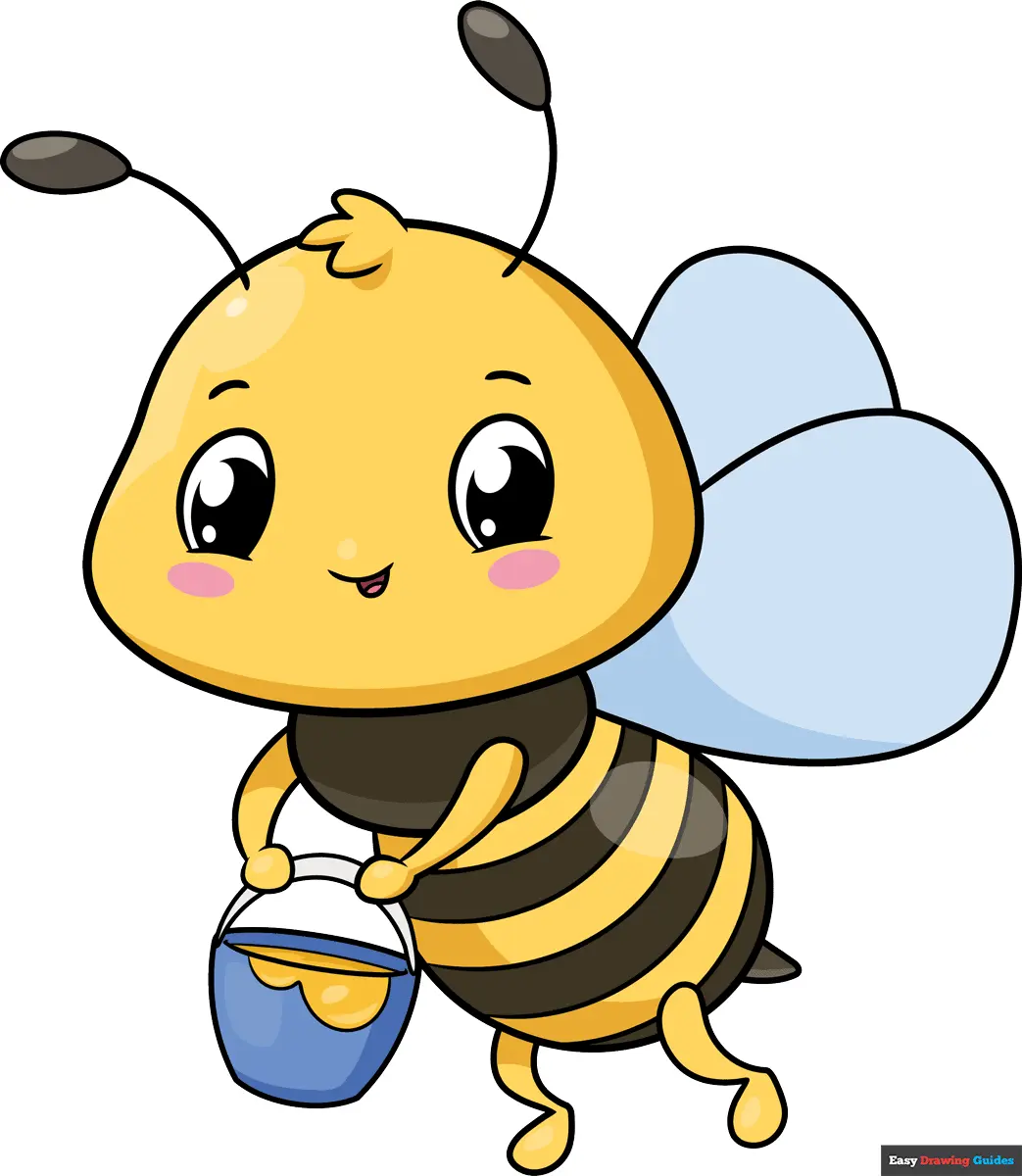 How to Draw a Cute Bee