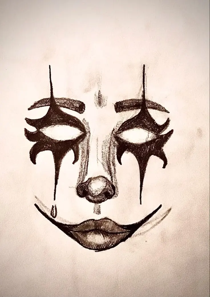 Clown drawing