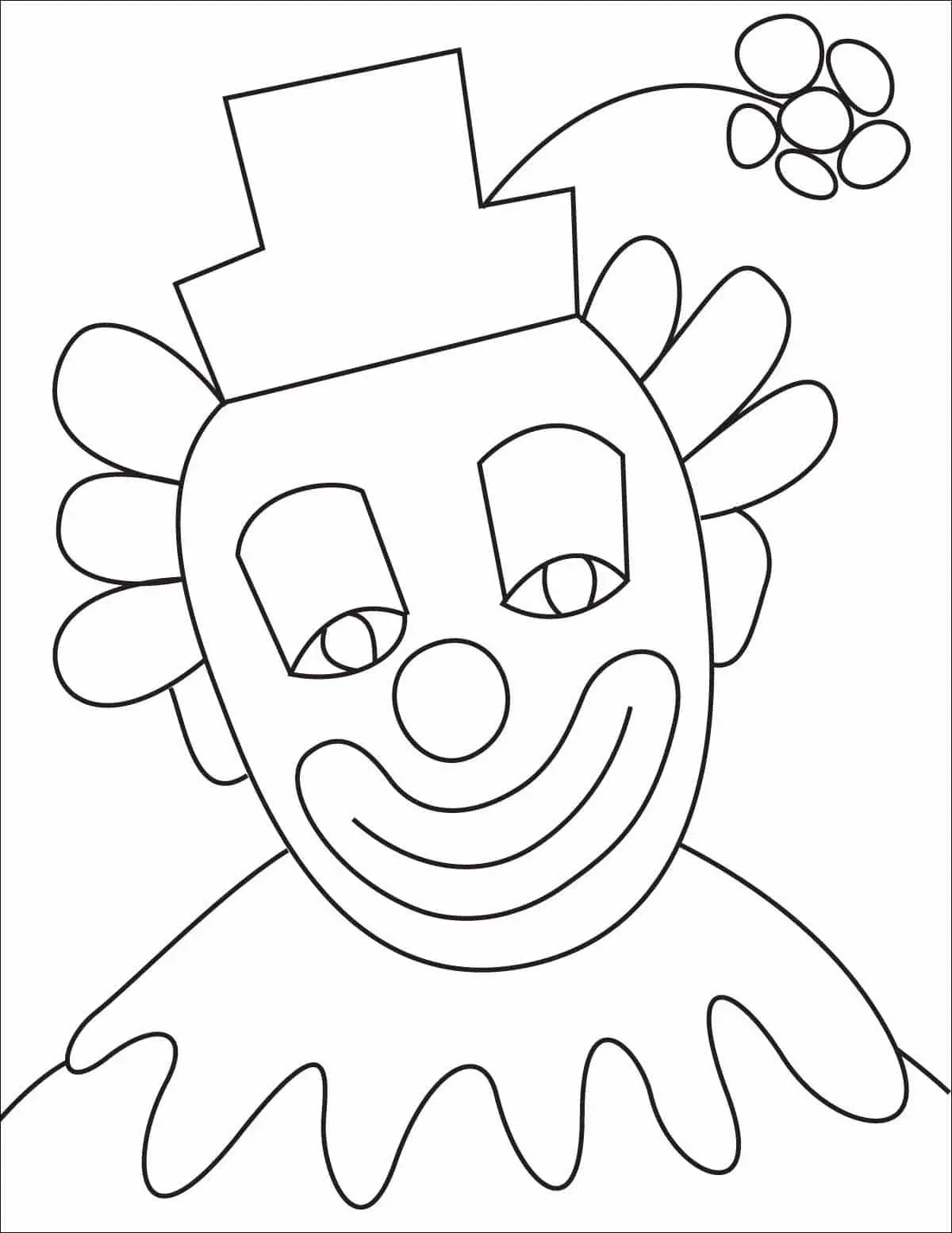 How to Draw a Clown Face: Easy Step-by-Step Art Lesson for Kids