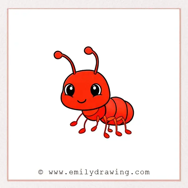 How to Draw a Cartoon Ant