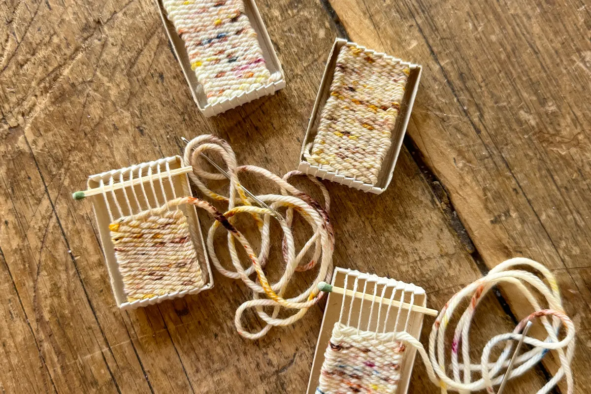 DIY Mini Matchbox Weaving Loom