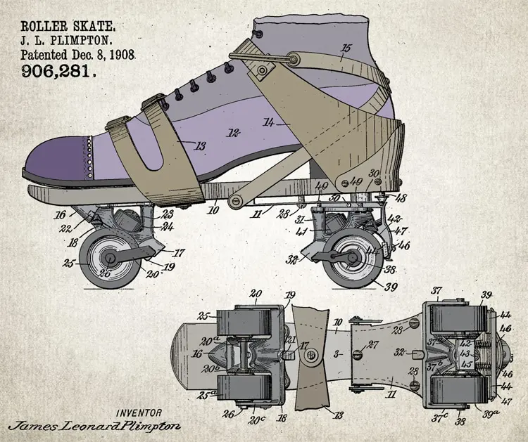 How roller skates influenced the creation of skateboards
