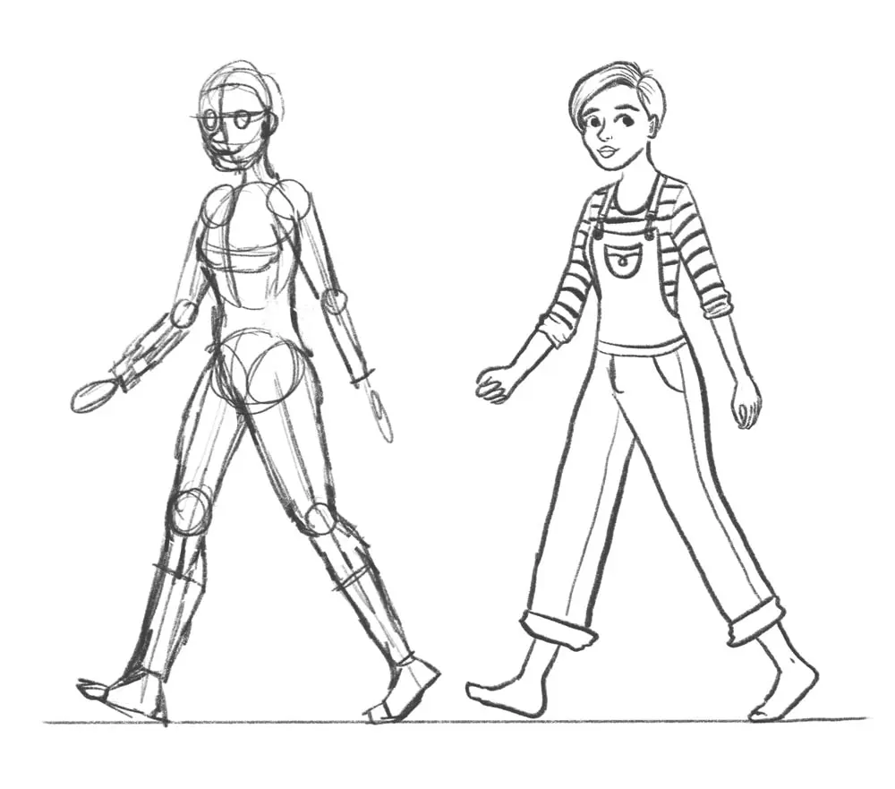 Day 25 // How to Draw a Walking Pose