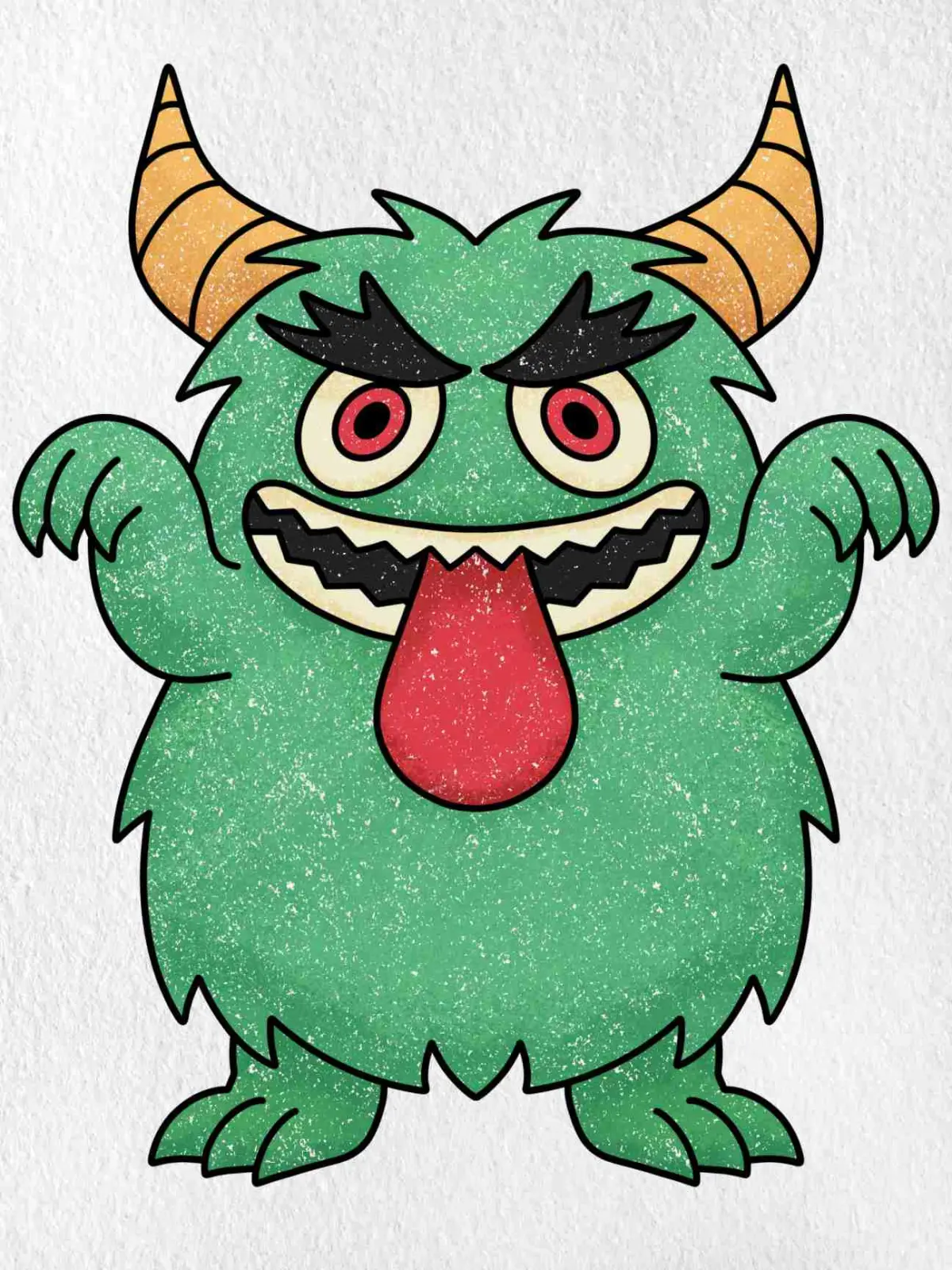 How to Draw a Scary Monster