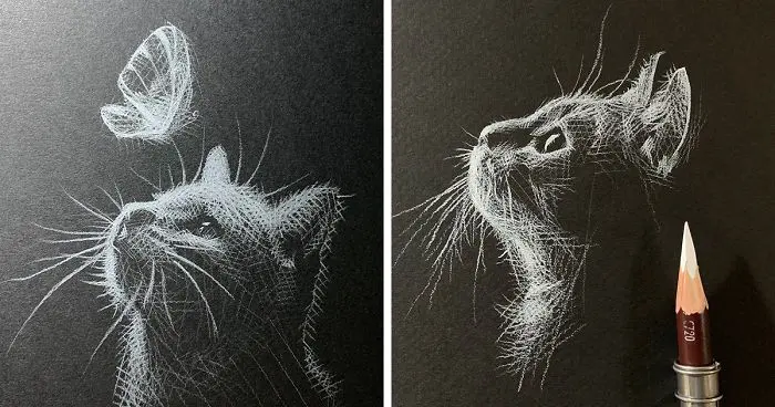 I Add White Light On Black Paper Instead Of Shadows (37 Pics)