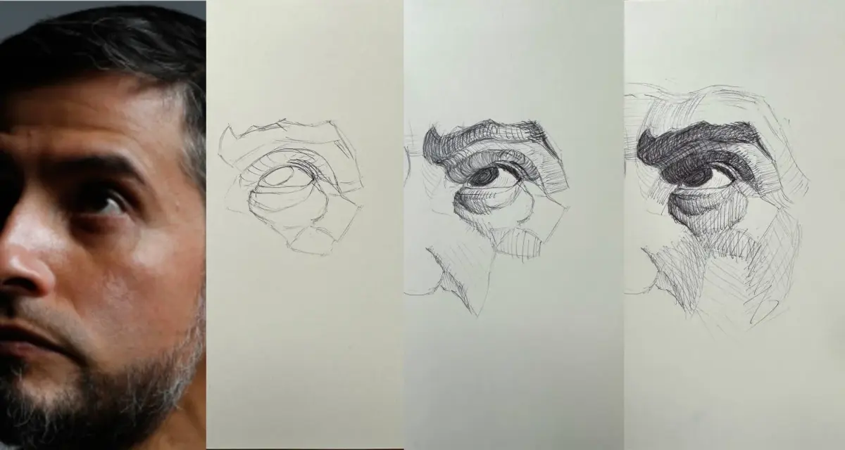 Cross Contour Drawing